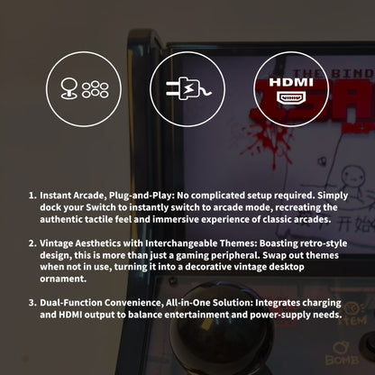 AMBER  70 Portable Countercade & Arcade Dock for Nintendo Switch