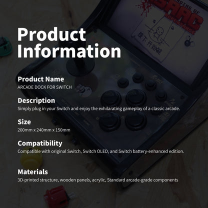 AMBER  70 Portable Countercade & Arcade Dock for Nintendo Switch